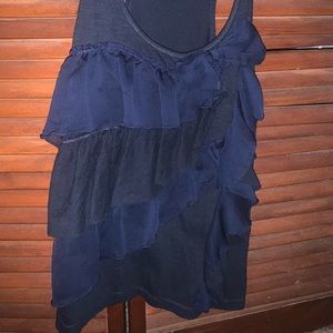 Blue hollister tank top